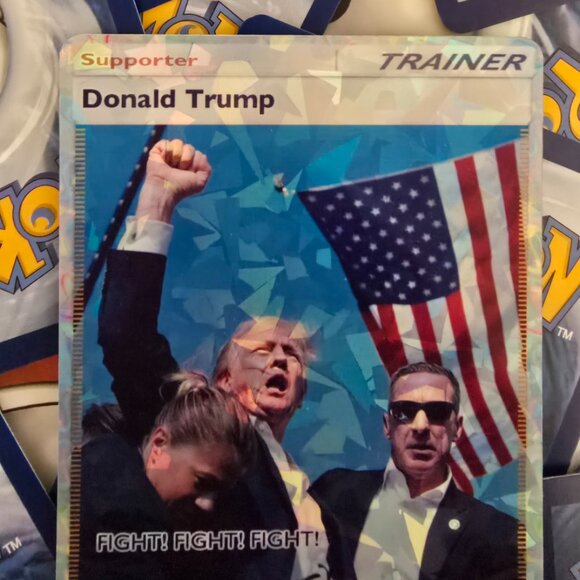 Trump Earshot Trainer Pokemon Card - Picture 3 of 7